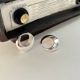 Silver Circle Handmade Earring Jewelry