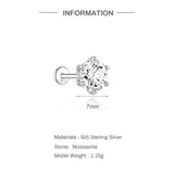 Moissanite Ear Stud Earrings For Women