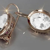 Exquisite Yellow Gold Earrings Wedding Jewelry