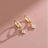 Crystal Four Leaf Flower Bracelet for Women
