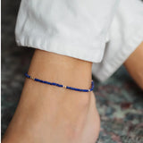 Beaded Women's Gemstone Anklet