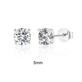Moissanite Ear Stud Earrings For Women