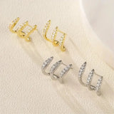 2pcs Elegant Three-Claw Earrings for Women