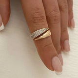 Fashion Gold Plated Engagement Wedding Rings for Women
