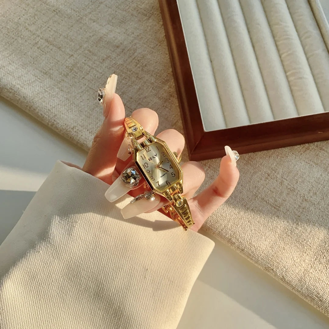 Women Luxury Fashion Gold Bracelet Watches