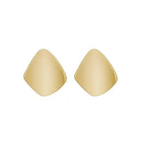 Golden Square Stud Earrings for Women