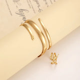 European and American Thick Bracelet and Ring Jewelry Set