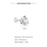 Moissanite Ear Stud Earrings For Women
