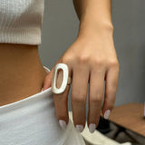 Chunky Big Gold Silver Color Rings for Women and Men