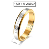 Wedding Couple Rings Women & Men Engagement