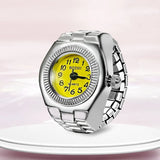 Ring Watch Finger Circular Dial Couple Men and Women