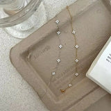 Crystal Four Leaf Flower Bracelet for Women