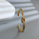 Elegant Round Circular Open Knot Cuff Bracelets
