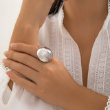 Chunky Big Gold Silver Color Rings for Women and Men