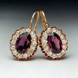 Exquisite Yellow Gold Earrings Wedding Jewelry