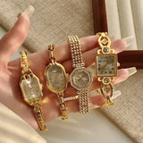 Women Luxury Fashion Gold Bracelet Watches