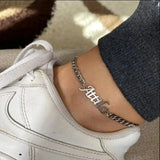 Name Anklet Chain Personalized Jewelry Bracelet Custom Made