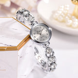 Women Luxury Stainless Steel Crystal Bracelet Wristwatch