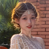 Crystal Forehead Eyebrow Pendant Headwear