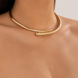 Adjustable Collar Necklace, Bangle and Ring Jewelry Sets