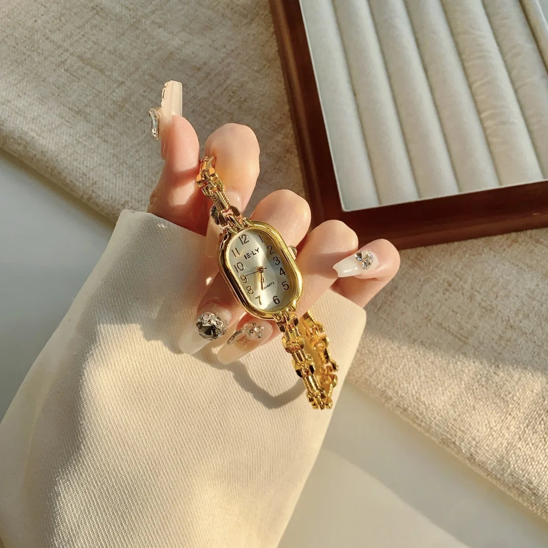 Women Luxury Fashion Gold Bracelet Watches