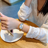 Fashionable Women's Watch With Gold Bracelet