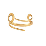 European and American Thick Bracelet and Ring Jewelry Set