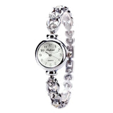 Women Luxury Stainless Steel Crystal Bracelet Wristwatch