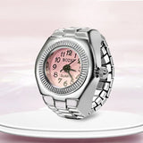 Ring Watch Finger Circular Dial Couple Men and Women