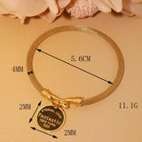 Stainless Steel Gold Plated Bracelet Women's Jewelry