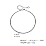 Waterproof Stainless Steel Anklet for Men and Women