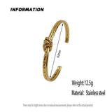 Elegant Round Circular Open Knot Cuff Bracelets