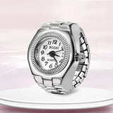 Ring Watch Finger Circular Dial Couple Men and Women