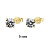 Moissanite Ear Stud Earrings For Women