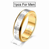 Wedding Couple Rings Women & Men Engagement