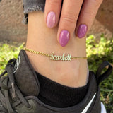 Name Anklet Chain Personalized Jewelry Bracelet Custom Made