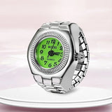 Ring Watch Finger Circular Dial Couple Men and Women