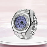 Ring Watch Finger Circular Dial Couple Men and Women