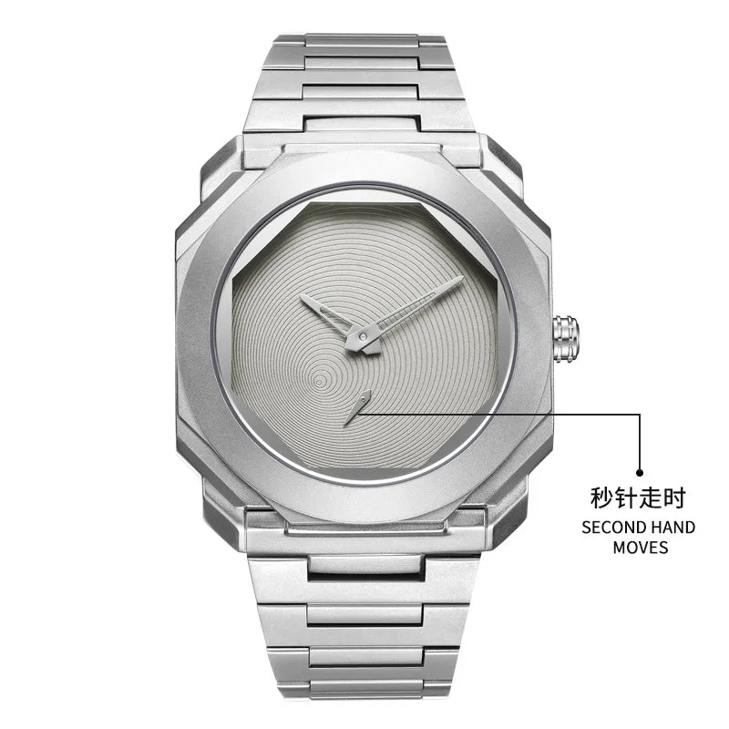 Men Luxury Stainless Steel Waterproof Wristwatches