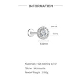 Moissanite Ear Stud Earrings For Women