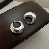 Silver Circle Handmade Earring Jewelry