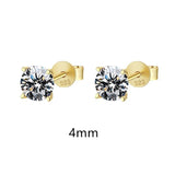 Moissanite Ear Stud Earrings For Women