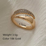 Fashion Gold Plated Engagement Wedding Rings for Women