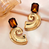 A Pair of European and American Women's Earrings