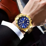2pcs Men's Quartz Watch Set Stainless Steel