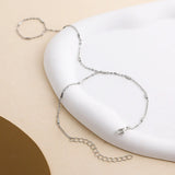 Elegant Tiny Chain Bracelet Finger Rings