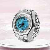 Ring Watch Finger Circular Dial Couple Men and Women