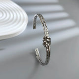 Elegant Round Circular Open Knot Cuff Bracelets