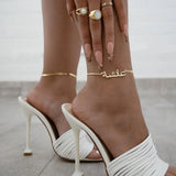 Personalized Arabic Name Anklet Leg Bracelet